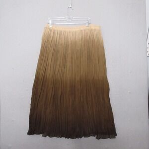 Vintage Fashion Bug Skirt Brown‎ Ombre Midi Y2K Whimsigoth Pleated Fairy Grunge